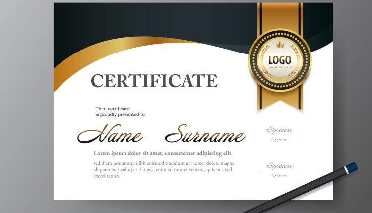 وکتور آماده مدرک و گواهی – Vector Certificate And Diploma