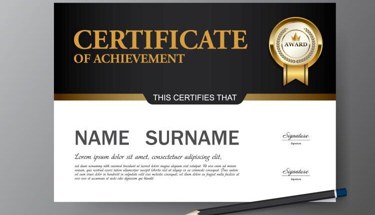 وکتور آماده مدرک و گواهی – Vector Certificate And Diploma