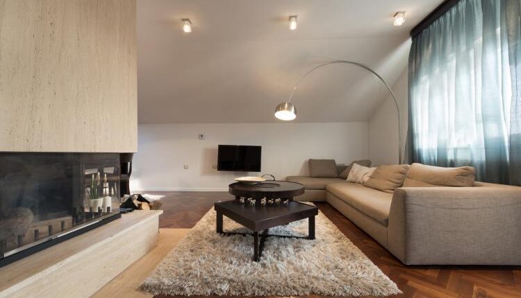 عکس استوک طراحی داخلی منزل – Modern Home Stock Photo