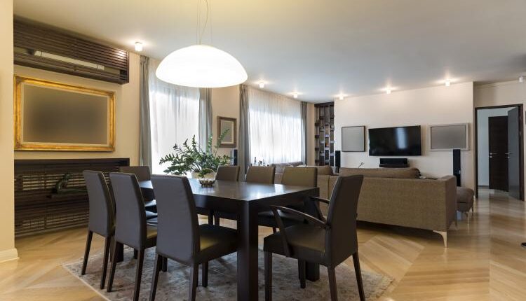 عکس استوک طراحی داخلی منزل – Modern Home Stock Photo