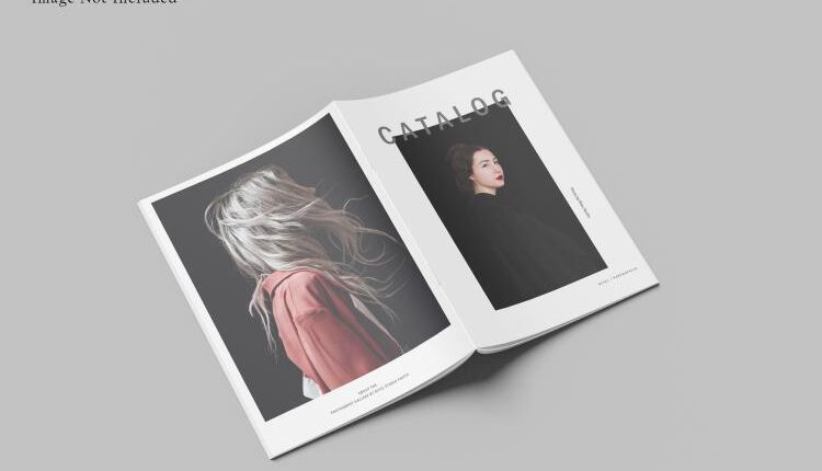 موکاپ کاتالوگ چند صفحه ای  – Brochure Mockup
