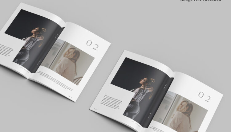 موکاپ کاتالوگ چند صفحه ای  – Brochure Mockup