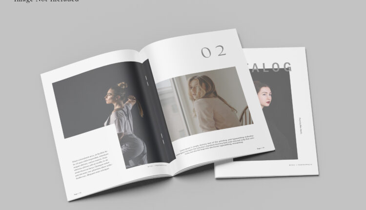 موکاپ کاتالوگ چند صفحه ای  – Brochure Mockup