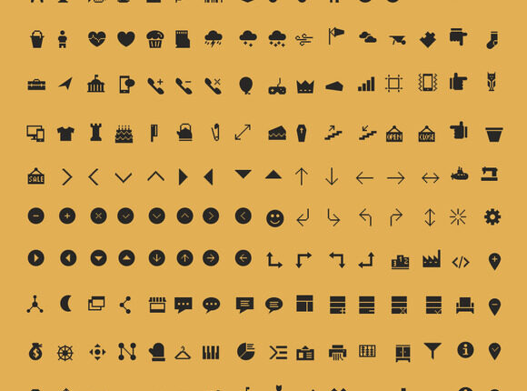 مجموعه 600 تایی آیکون فلت – Lassicon 600 Icons Pack