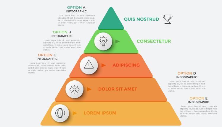 وکتورآماده اینفوگرافیک نموداری – Infographic Solutions