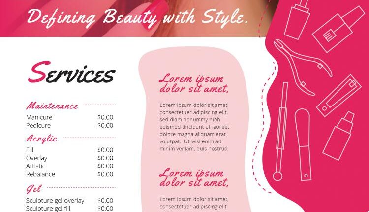 فایل آماده طراحی برای ناخنکار – Nail Bar Templates Pack