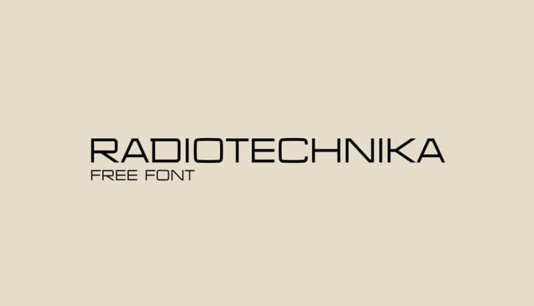 فونت انگلیسی خوانشی رادیوتکنیکا –   Radiotechnika Font