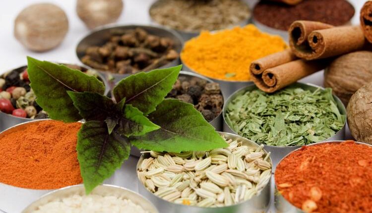 عکس استوک ادویه جات – Spices In Various Containers Photo