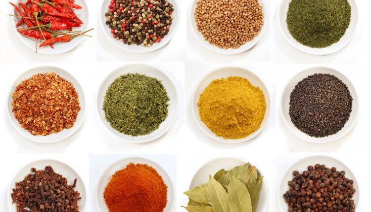 عکس استوک ادویه جات – Spices In Various Containers Photo