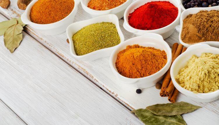 عکس استوک ادویه جات – Spices In Various Containers Photo
