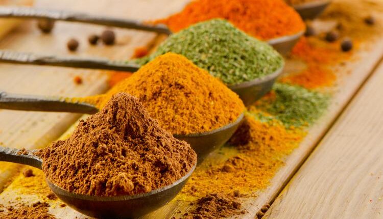 عکس استوک ادویه جات – Spices In Various Containers Photo