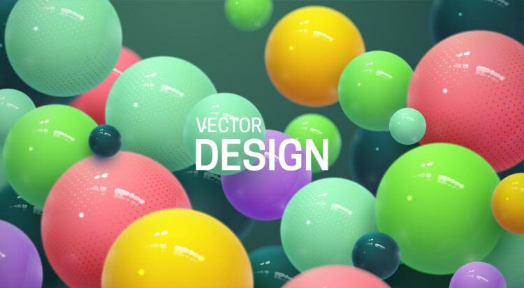 وکتور بک گراند سه بعدی انتزاعی – Vector Background 3D