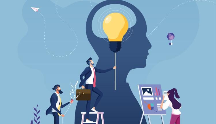 وکتورتصویرسازی کسب و کار   Business People Innovating