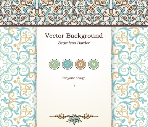 طرح وکتورهای اسلیمی و ختایی – Ornate Element For Decor