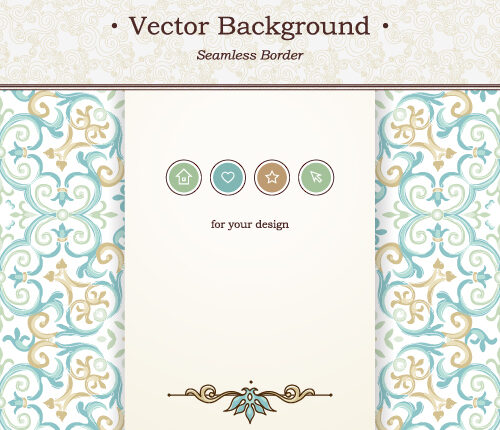 طرح وکتورهای اسلیمی و ختایی – Ornate Element For Decor