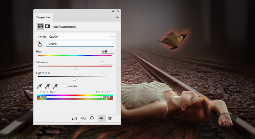 آموزش ساخت عکسی از یک پروانه جادویی در فتوشاپ پروانه جادویی