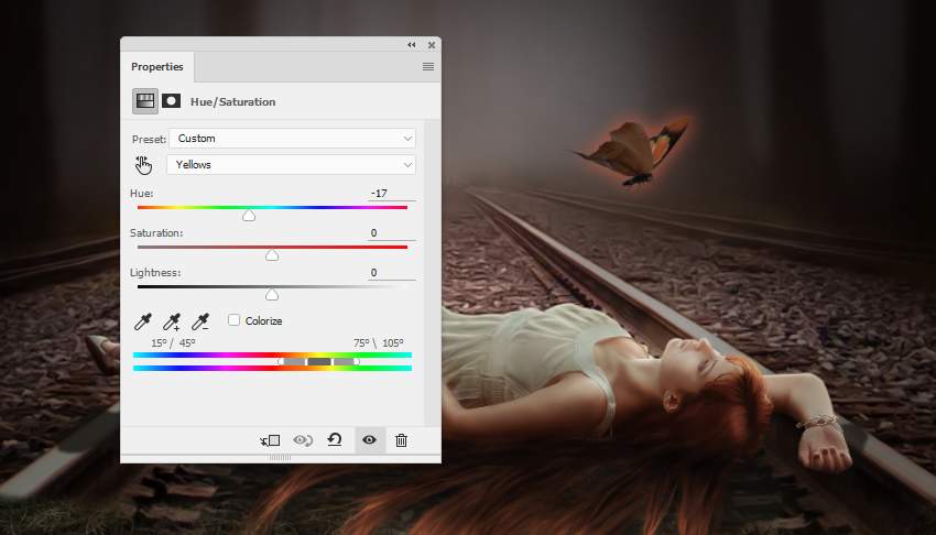 آموزش ساخت عکسی از یک پروانه جادویی در فتوشاپ پروانه جادویی