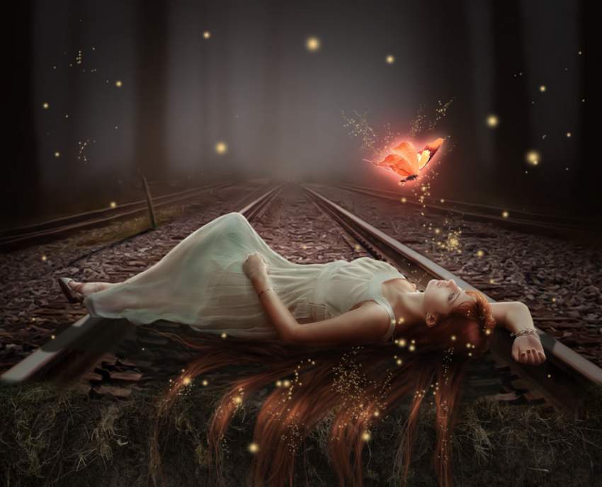 آموزش ساخت عکسی از یک پروانه جادویی در فتوشاپ پروانه جادویی