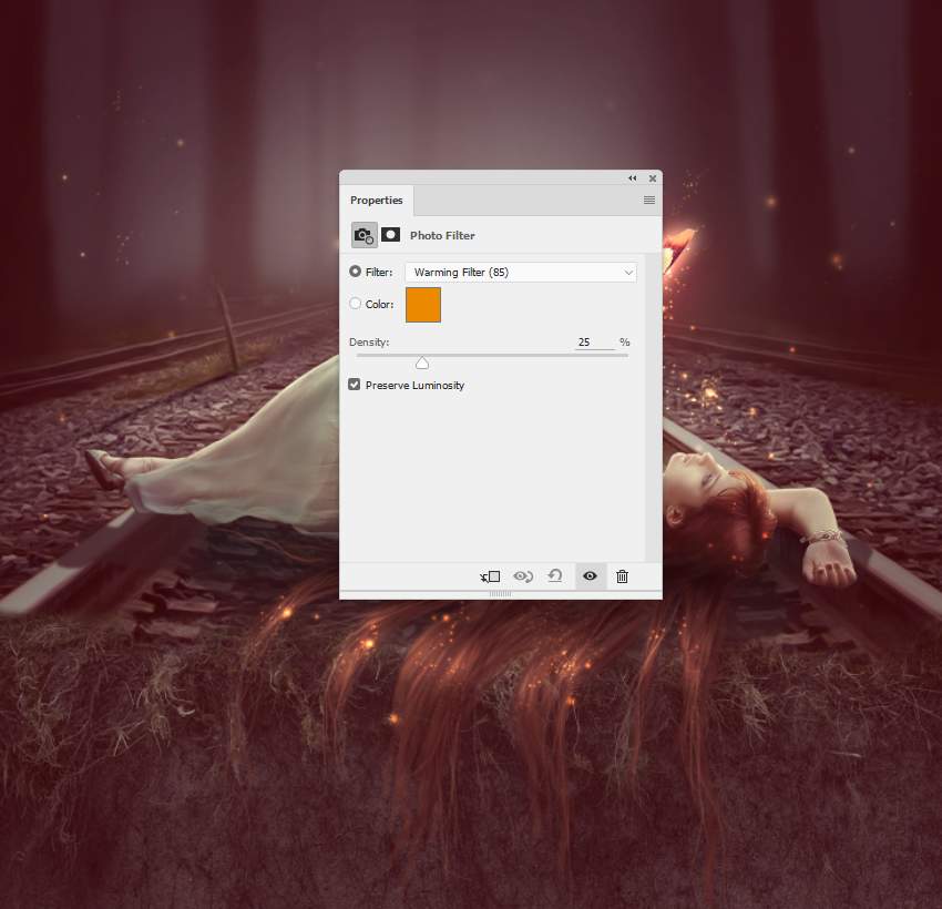 آموزش ساخت عکسی از یک پروانه جادویی در فتوشاپ پروانه جادویی