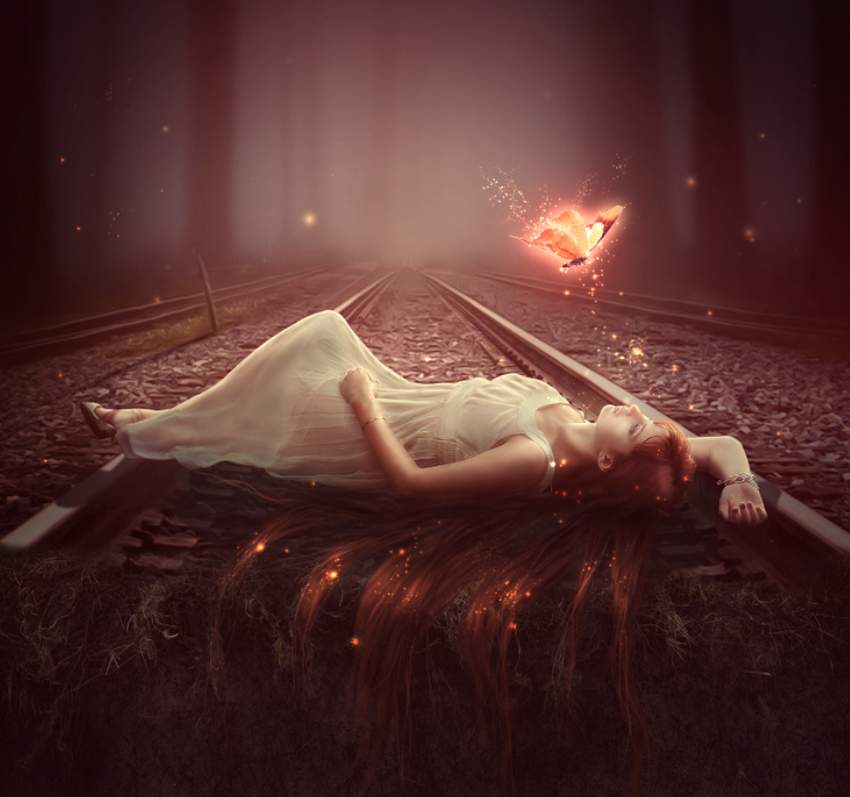 آموزش ساخت عکسی از یک پروانه جادویی در فتوشاپ پروانه جادویی