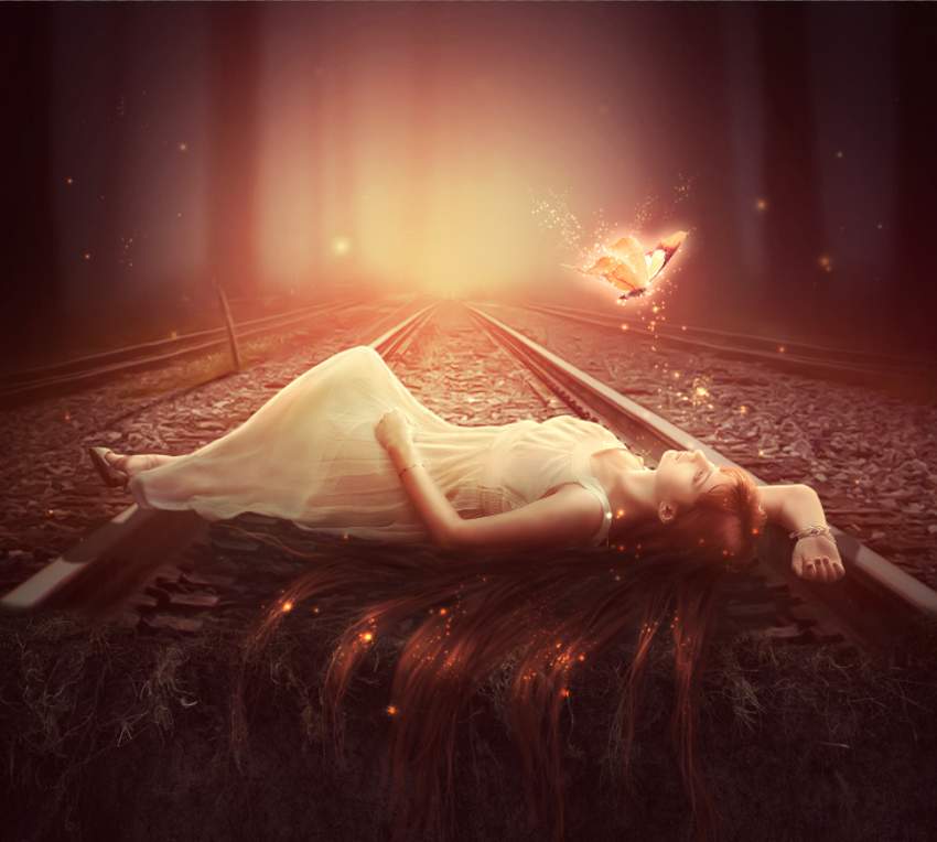 آموزش ساخت عکسی از یک پروانه جادویی در فتوشاپ پروانه جادویی