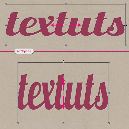 تغییر سایز لایه