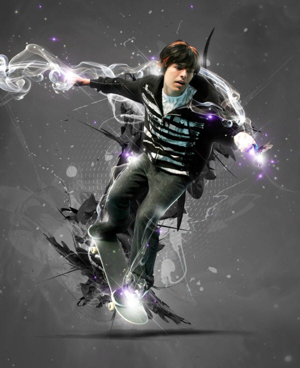 55 نمونه خلق افکت نورپردازی با استفاده از فتوشاپ