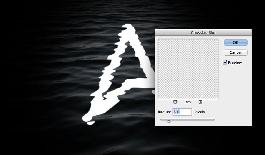 ایجاد یک اثر زیبا روی آب