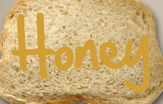 طراحی یک متن عسلی