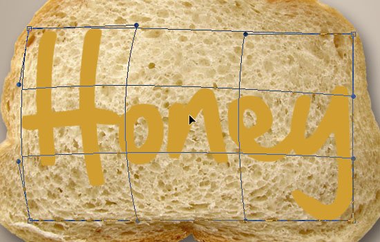 طراحی یک متن عسلی