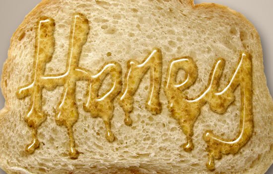 طراحی یک متن عسلی