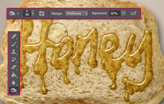 طراحی یک متن عسلی