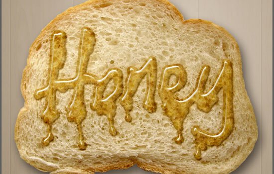 طراحی یک متن عسلی