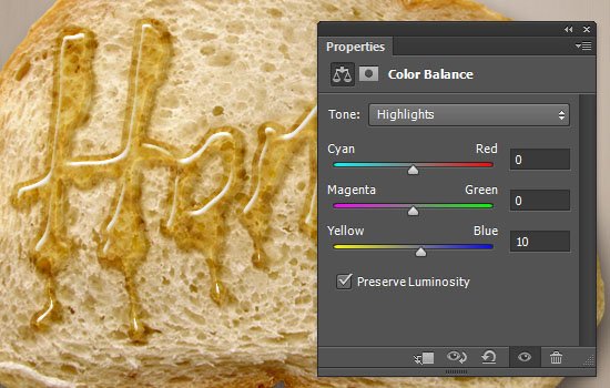طراحی یک متن عسلی